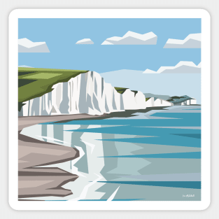 The White Cliffs of Dover, ENgland Sticker